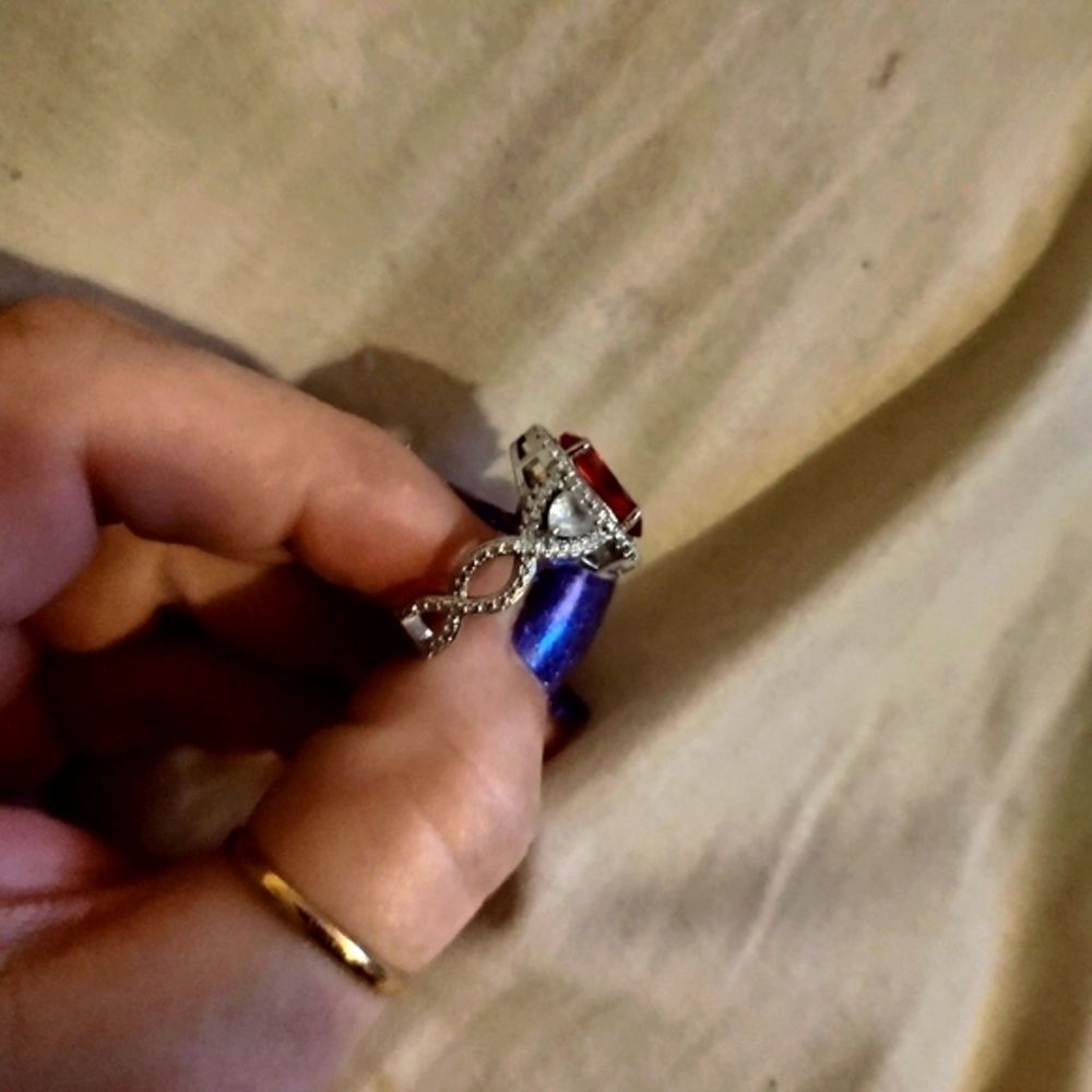 Sterling Silver Genuine Ruby Ring! - image 6